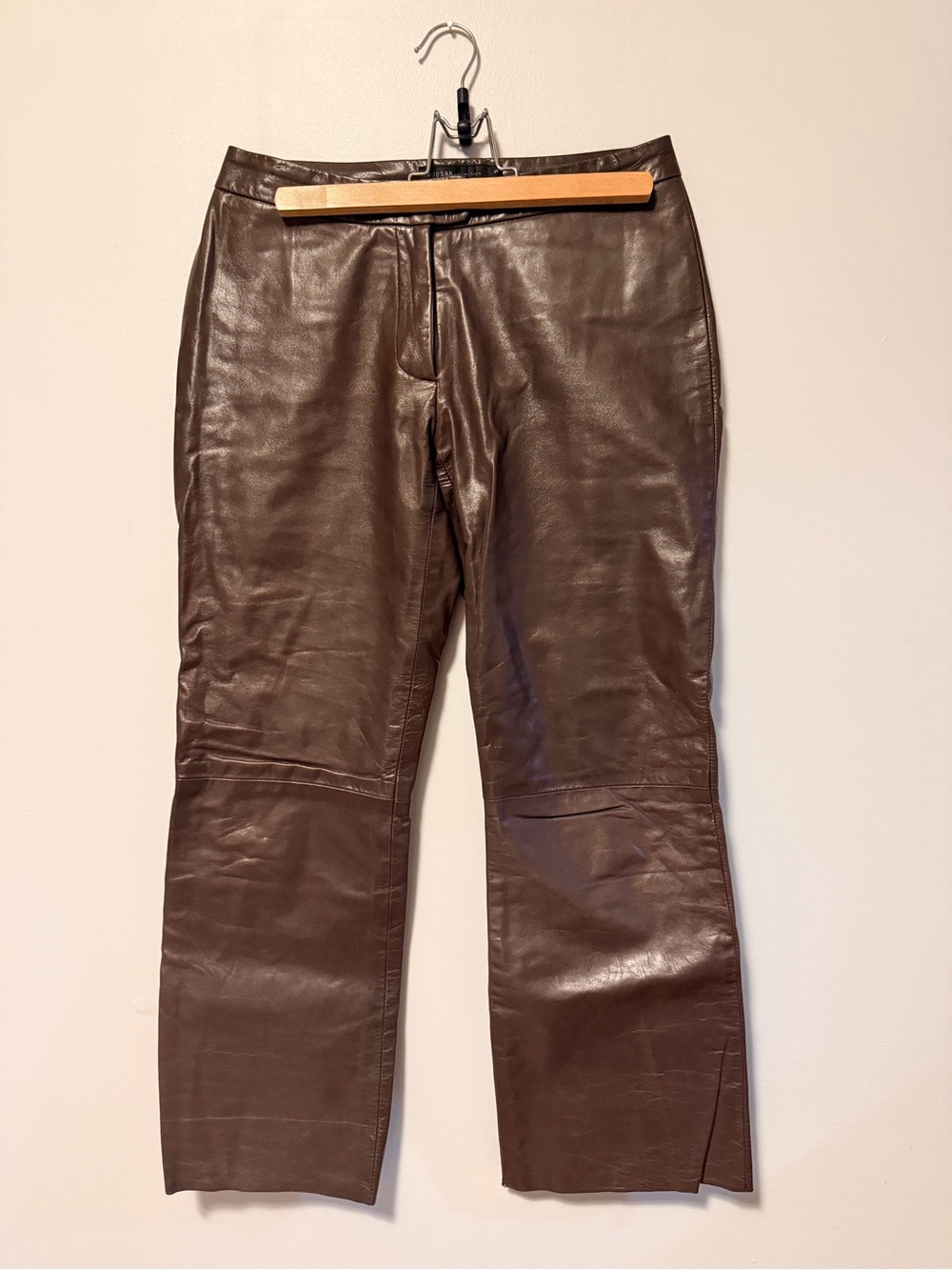RUDSAK Black Cropped Leather Pants